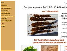 Tablet Screenshot of algenfarm.de